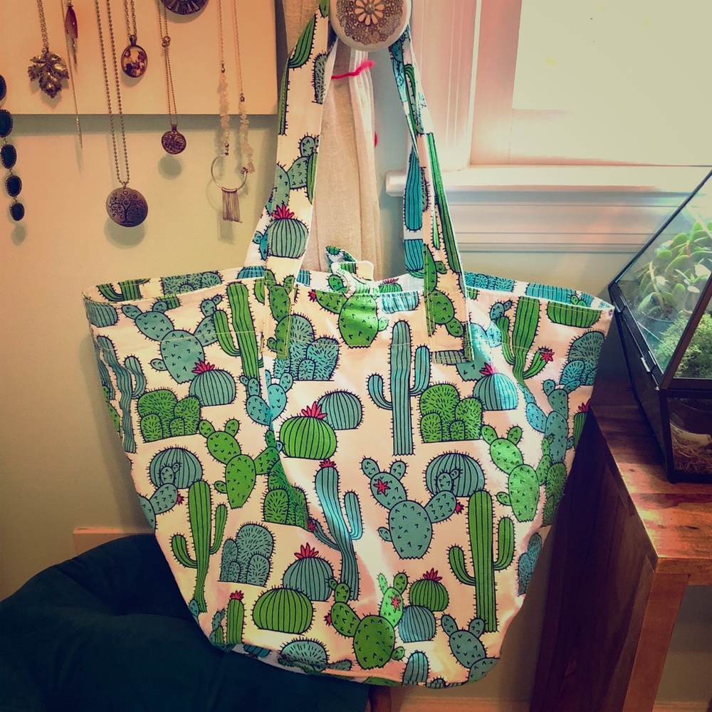 🌵🌸 Cactus Tote Bag 🌸🌵